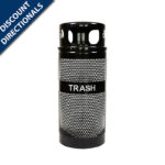 DD_WR-34R DM BLACK Outdoor Trash Can