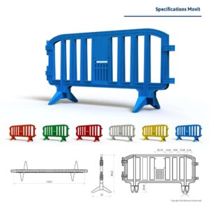 Movit Plastic Barricade - Blue