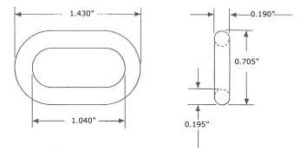 1.5" Plastic Chain Length Specification