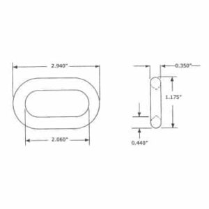 3" Plastic Chain Length Specification