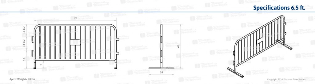 6.5ft Barrier Specs