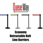 Queueway Economy Line Barriers with 7.5 ft Retractable Belt