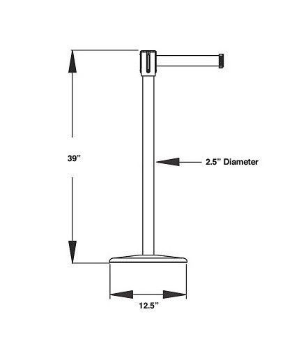 Queueway Economy Stanchion Specifications