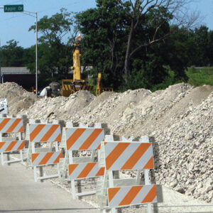 Econocade Barricade On Road