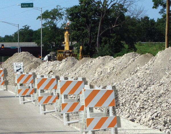 Econocade Barricade On Road