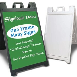 Signicade Deluxe Plastic Sign Frames from Plasticade