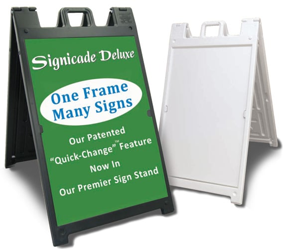Signicade Deluxe Plastic Sign Frames from Plasticade