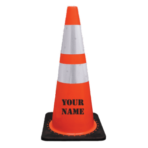 Plasticade Traffic Cone with Stenciling Option