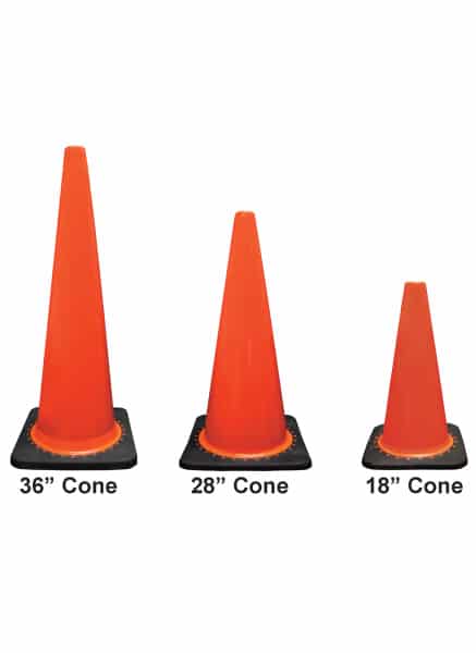 Plasticade Traffic Cone Sizes