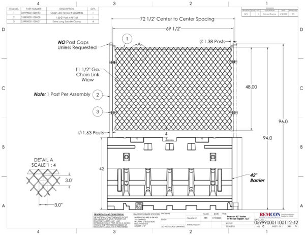 Guardsafe Fence Topper 42 Specs