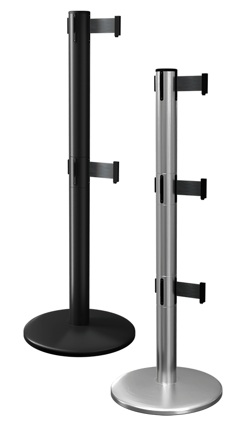 Stanchion Posts With Multiple Belts
