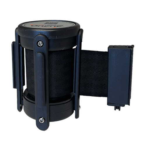 BlockaderClassicGuideImg Slow Retracting Belt Mechanism for Belt Barriers