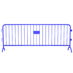 blue bridge barrier - economy steel barricade