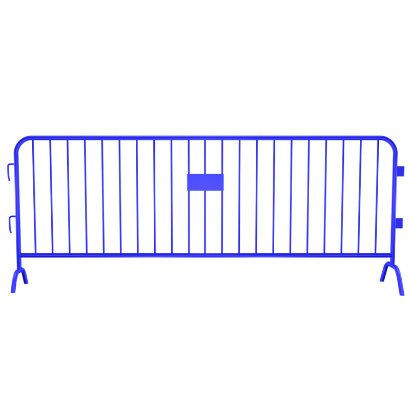 blue bridge barrier - economy steel barricade