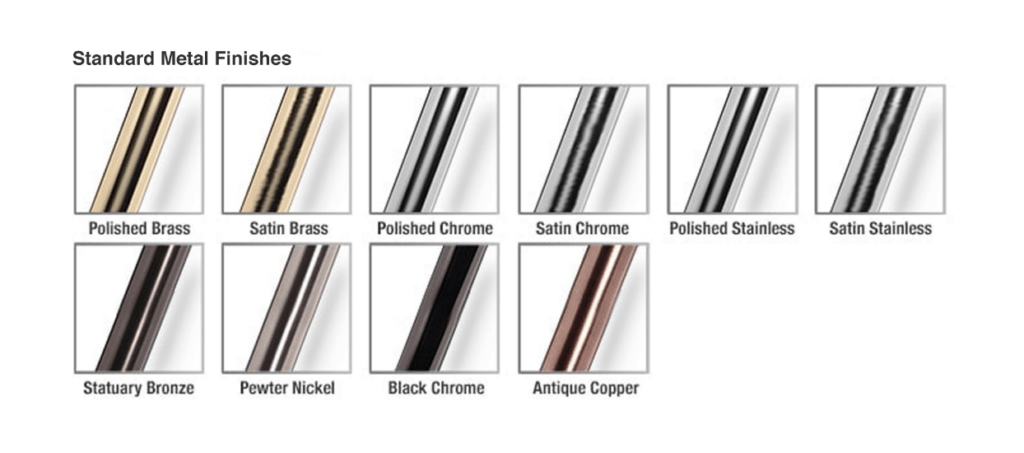 Rope Stanchion Finish Options