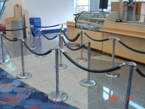 Rope Stanchion in Use