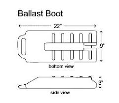 Safetycade Ballast Boot Dimensions